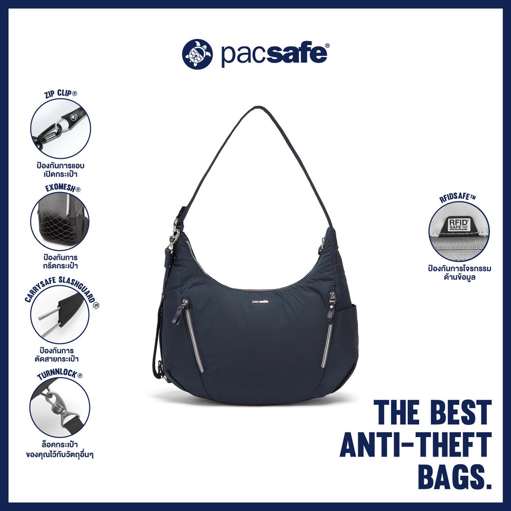 [COD]Pacsafe STYLESAFE CONVERTIBLE CROSSBODY ANTITHEFT Lazada PH