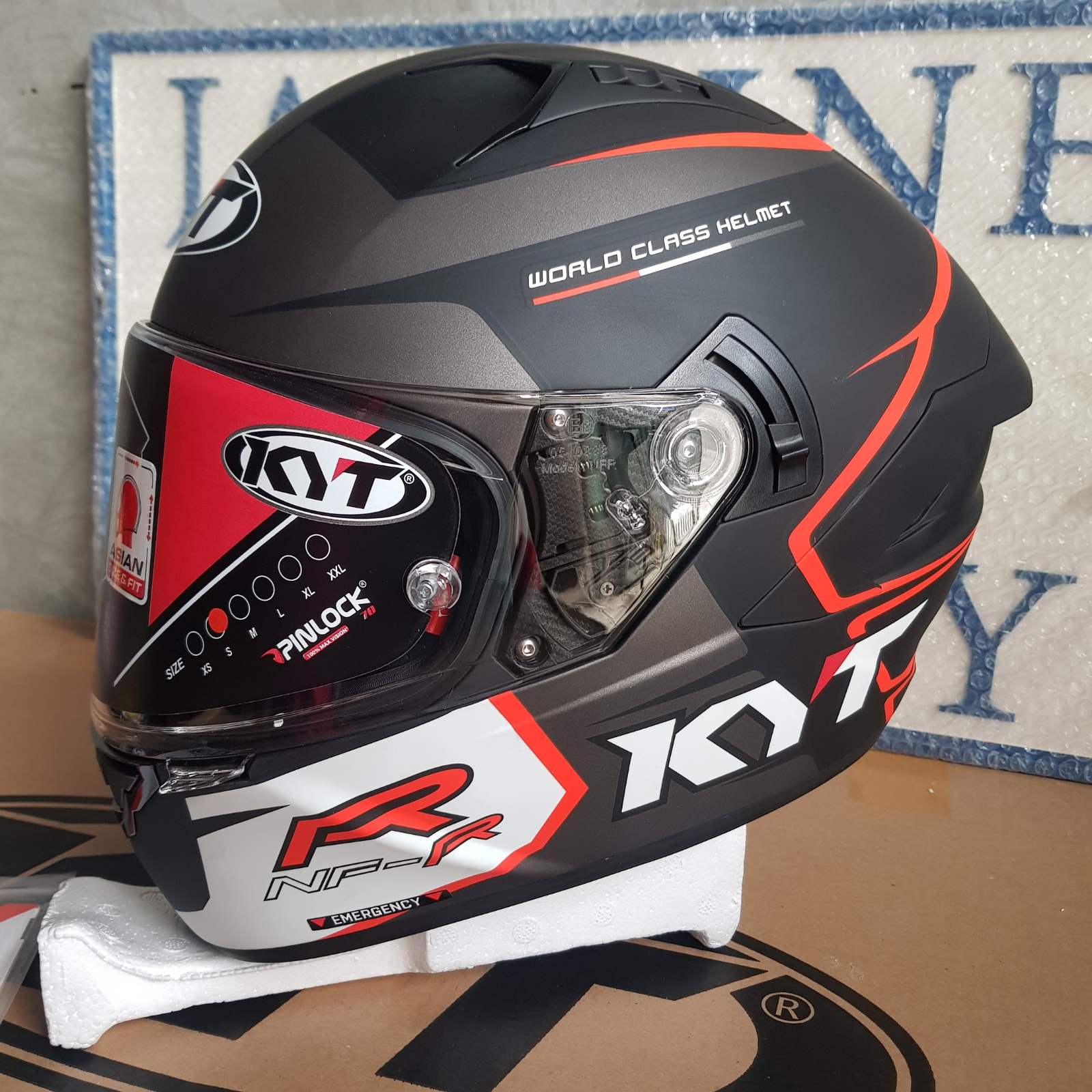 KYT HELMET NFR TRACK MATTE GREY | Lazada PH