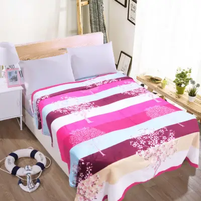 Anii Home New Soft Warm Solid Warm Micro Plush Fleece Blanket Throw Rug Sofa Bed BL08