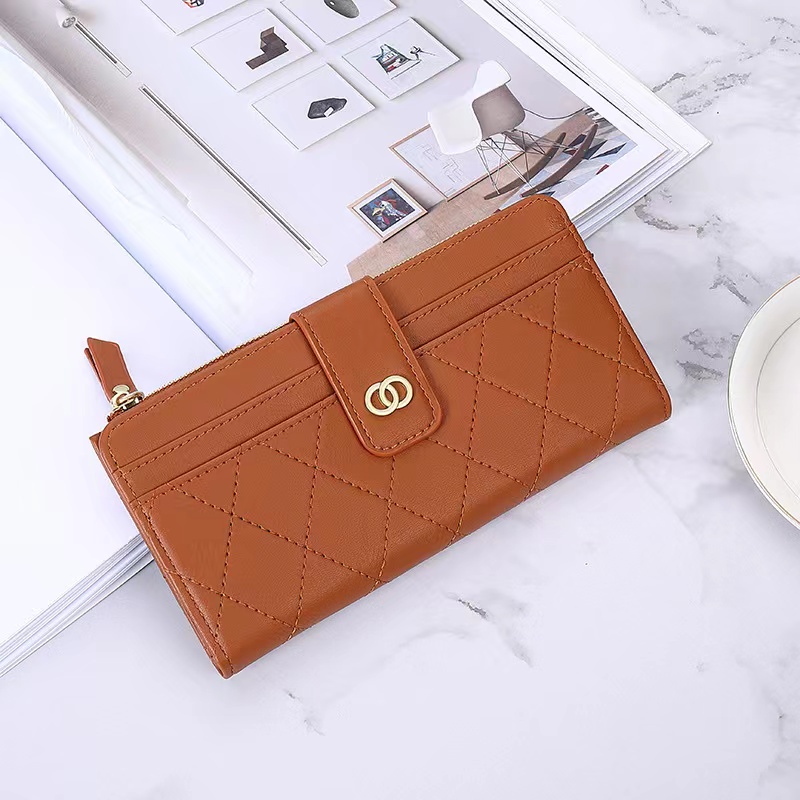 Mumu #1019 Korean Leather New Luxury Women Long Wallet Lady Purse With ...