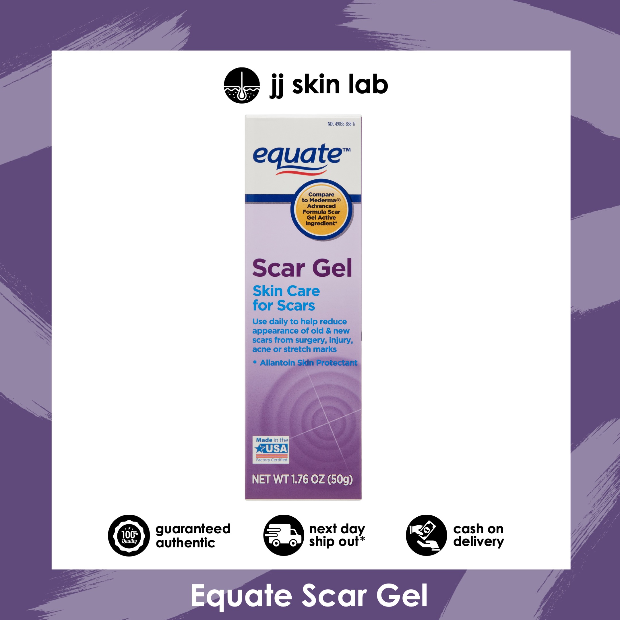Equate Scar Gel Skin Care for Scars 50g Lazada PH