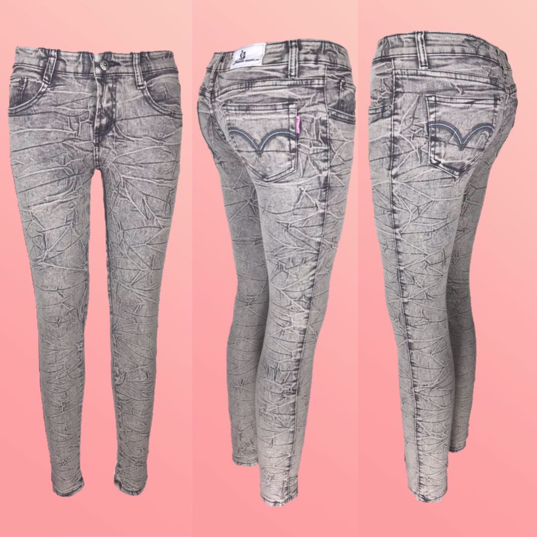 acid wash grey jeans