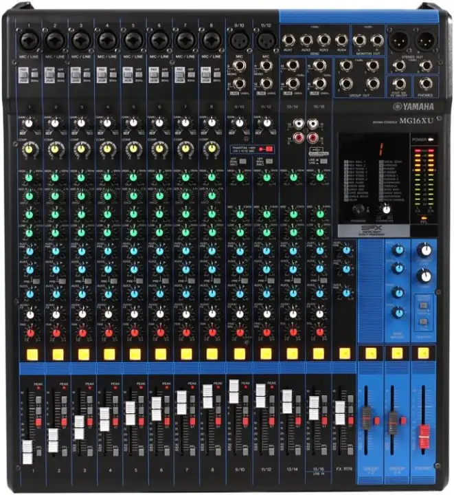 Yamaha Official Audio Mixer Yg16xu 16 Channel Stereo Mixer Professional Mixing Console With Usb And Spx Digital Effects Black With 1 Year Warranty And Warranty Card Lazada Ph