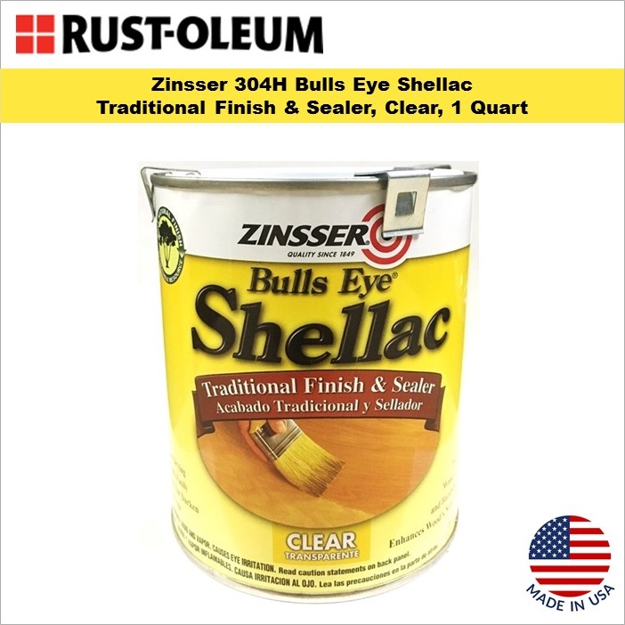 Rust-Oleum Zinsser 304H 1-Quart Bulls Eye Clear Shellac