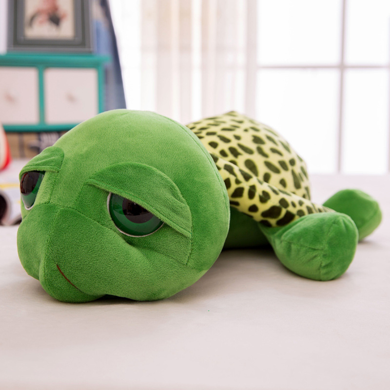 【ELALA】Big-eyed Turtle Plush Toy Doll Cute Turtle Sleeping Pillow Gift for 4-years and Above Birthday Gift For Girls