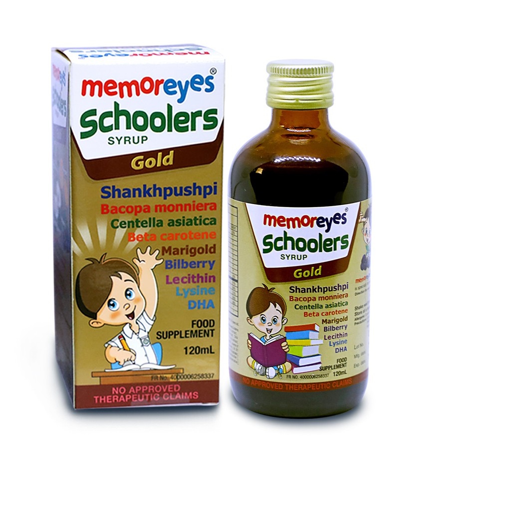 MemorEyes Schoolers Gold Syrup 120ml Brain Memory Eye Supplement for ...