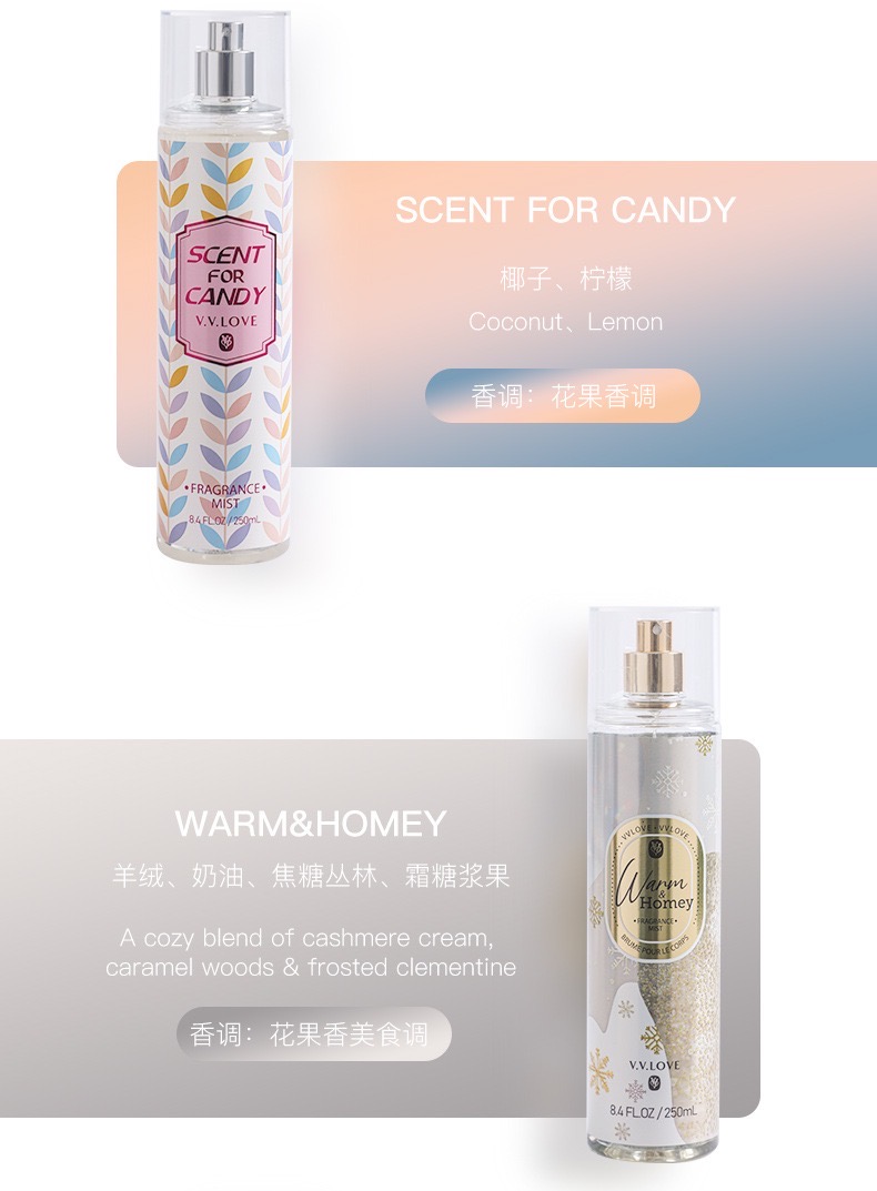 IScents] 250ml Body Mist Perfume BBW Inspired Perfume Fragrance Mist vvlove