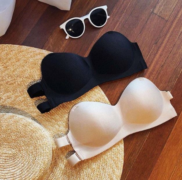 Magic Seamless Strapless Push Up Bra 2 Ways Straps