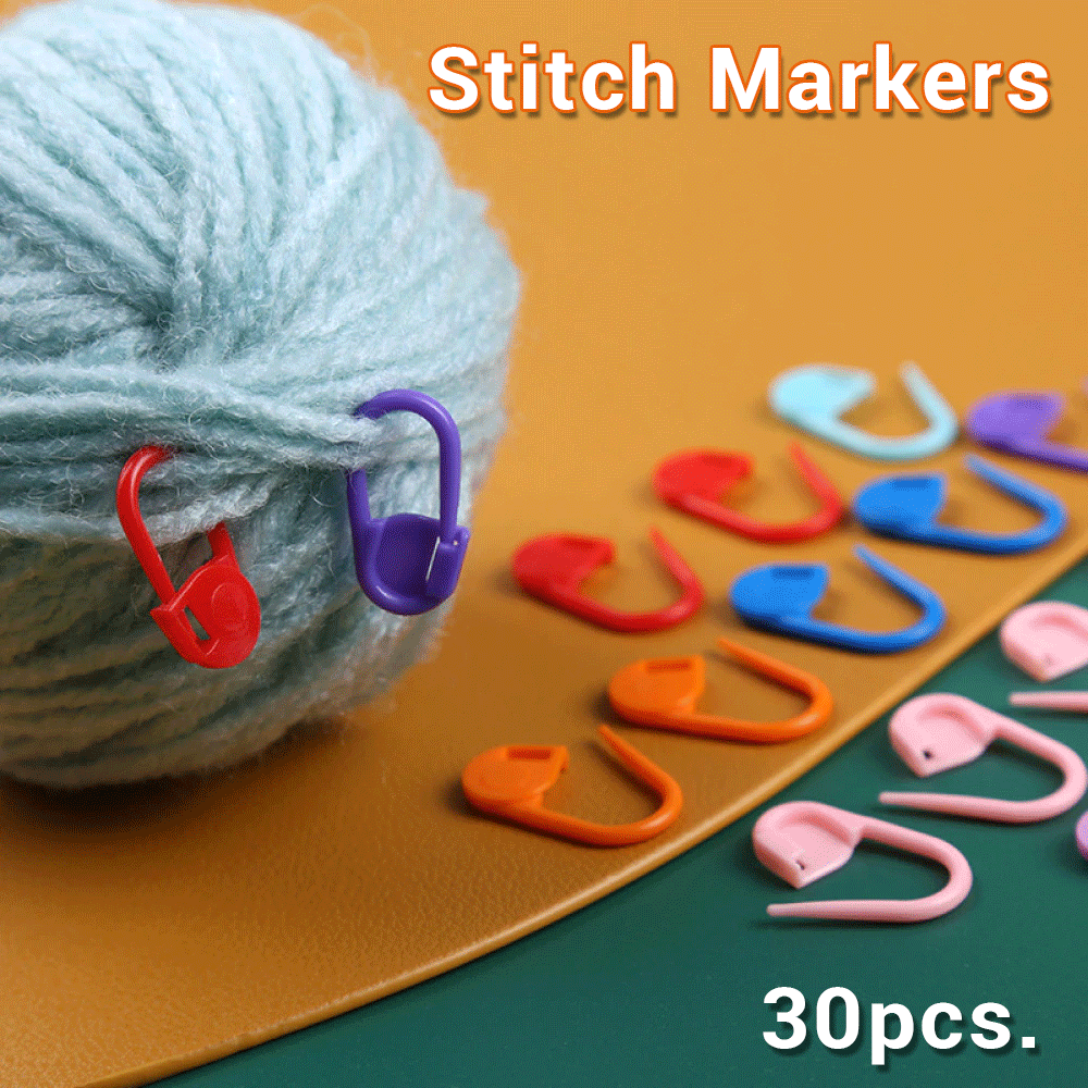 24/30pcs Crochet Stitch Marker Flower Shape Multicolor Knitting Stitch  Markers Locking Stitch Marker Needle Clip