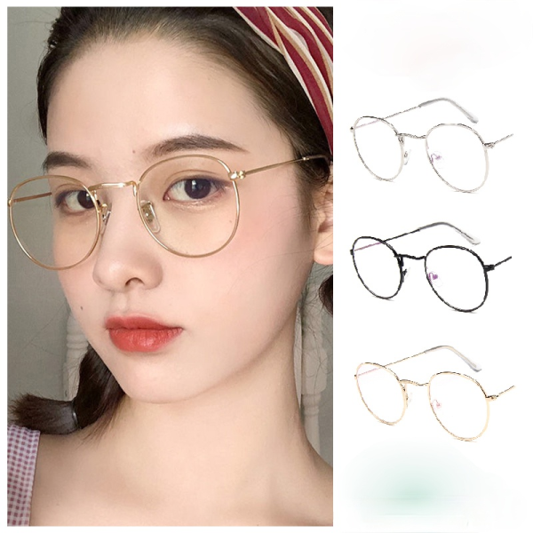 Giá bán Kính mắt Kính chống bức xạ cho phụ nữ Bán kính râm cho nữ Thời trang kính mát retro Kính gọng tròn cho kính nữ Hàn Quốc