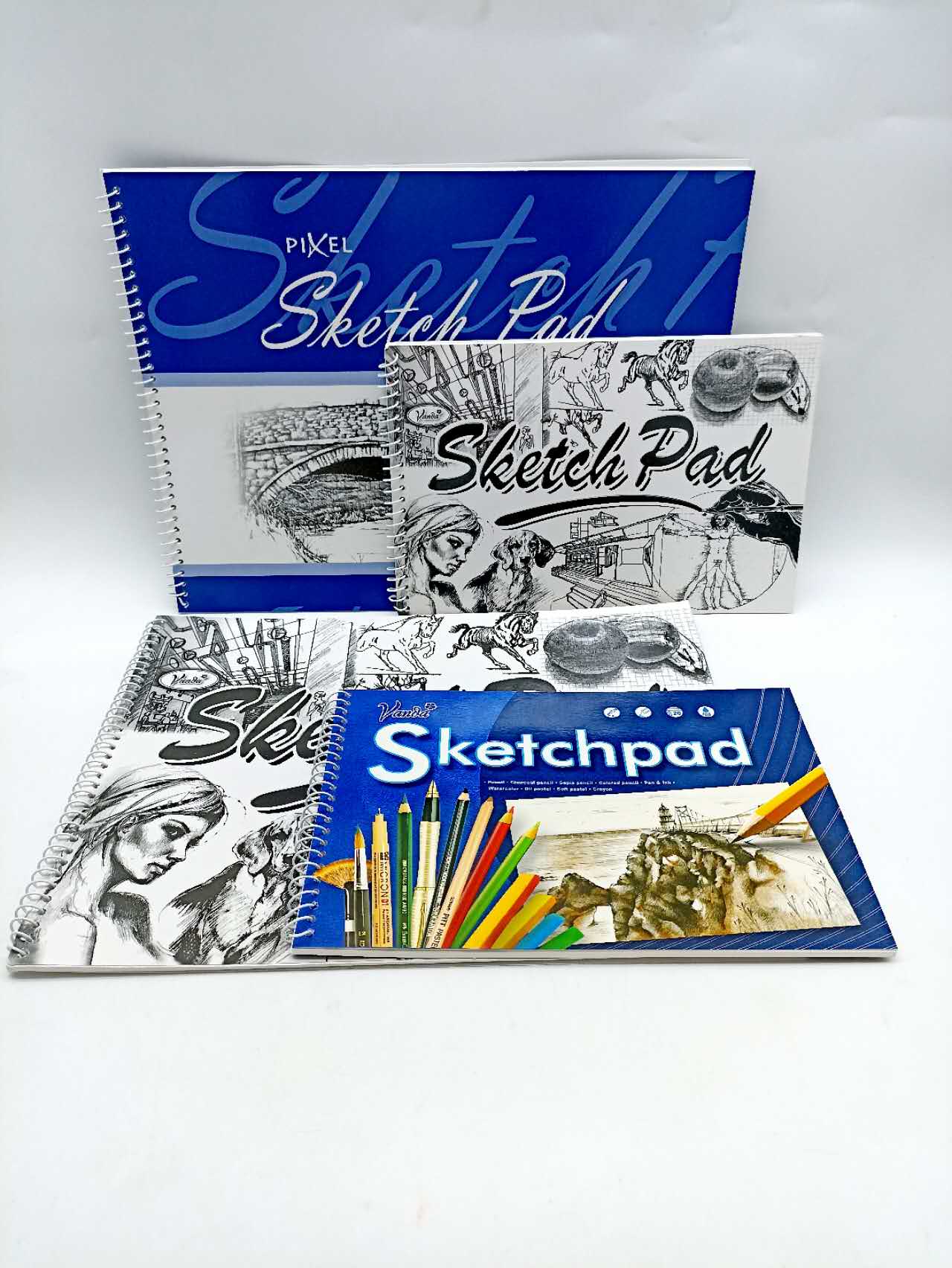 sold per 1pad VANDA Sketch pad W/spiral 20sheets /small & big