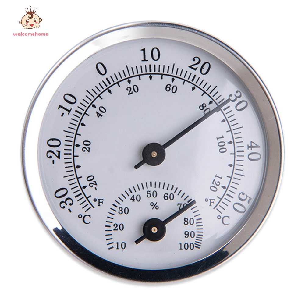 Home Wall Mechanical Thermometer Hygrometer Dial Temperature Humidity