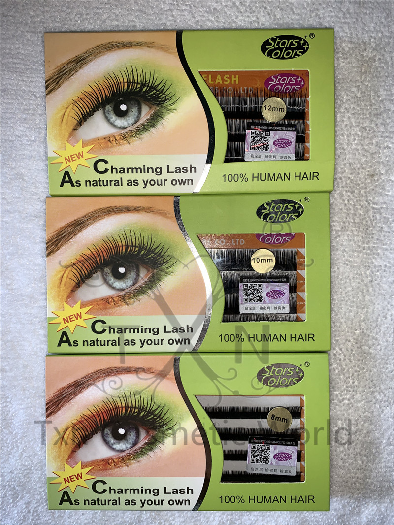 №☎1 Box 10D 60Pcs Human Hair Eyelash Extension Set 3D False Eyelashes DIY  Fake Individual Lashes M | Shopee Philippines