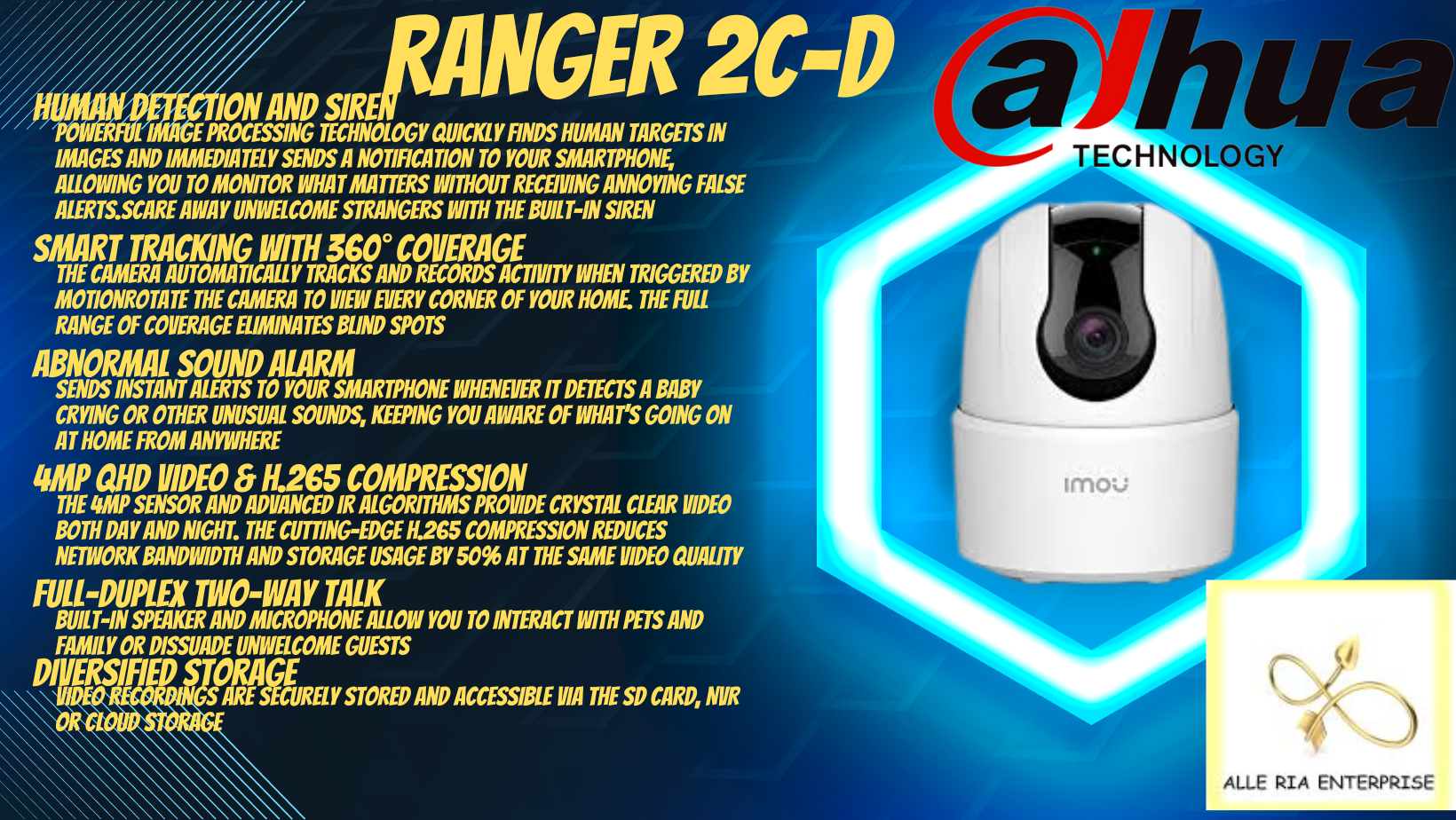 Imou Ranger 2C-D IPC-TA22CN-D Indoor Smart Security Surveillance