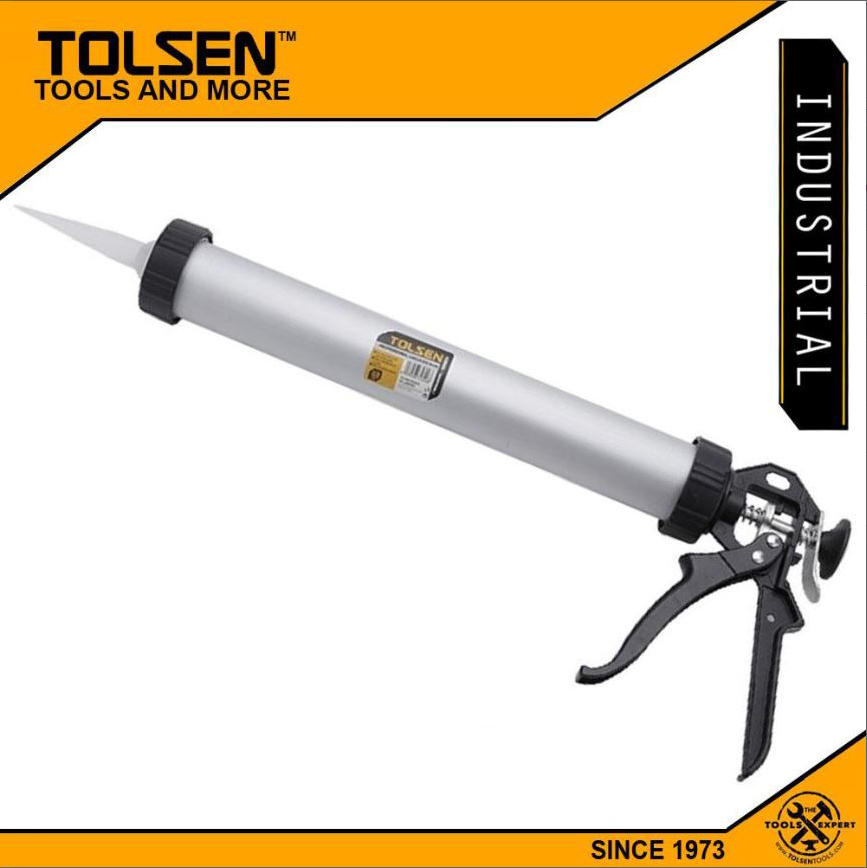 Tolsen Professional Silicon Caulking Gun (375mm,15″) 43046 Aluminium Body