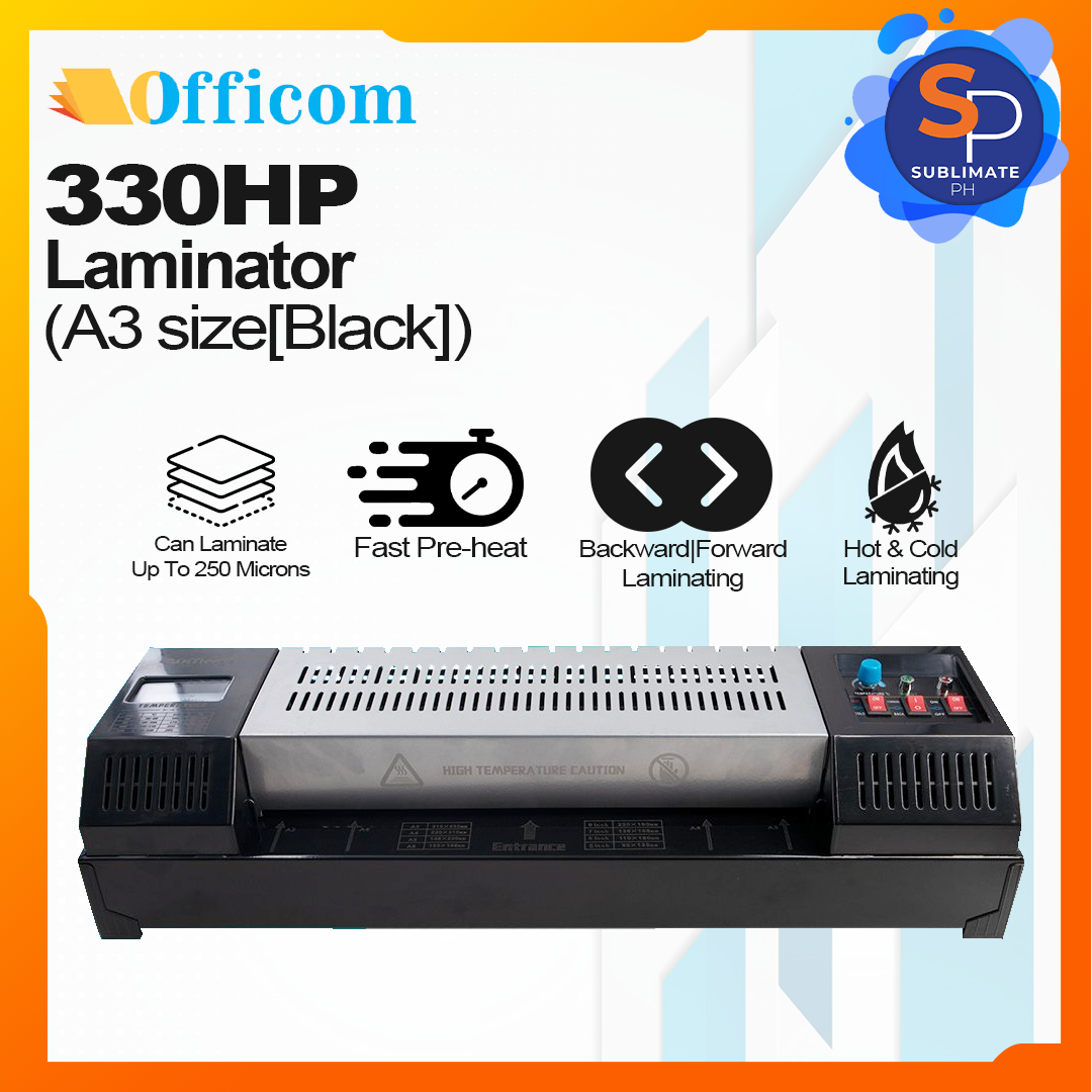 Officom Heavy Duty 330HP Laminating Machine(A3 Size) Hot|Cold Laminator ...