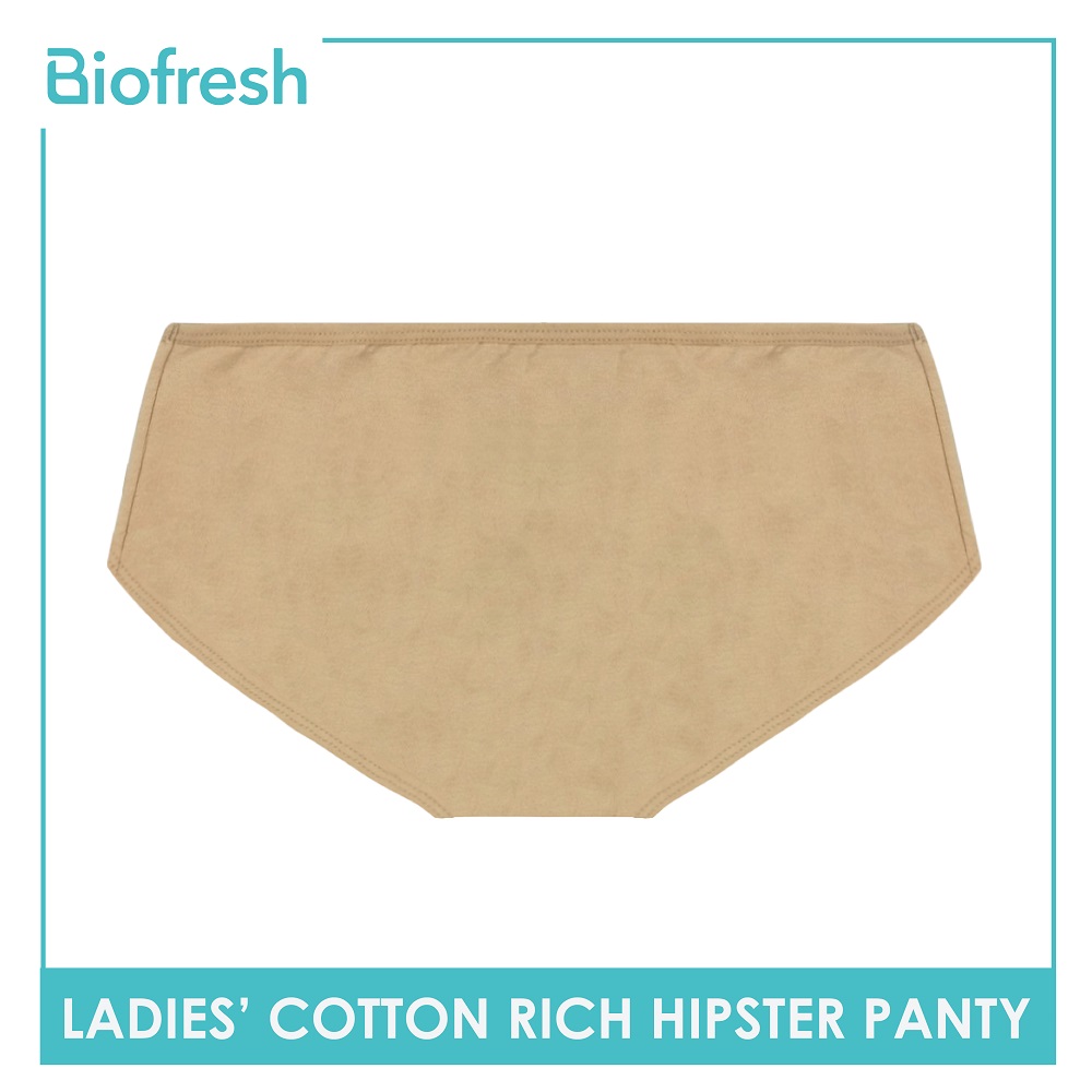 Biofresh Ladies' Antimicrobial Cotton Boyleg Panty 3 pieces in a