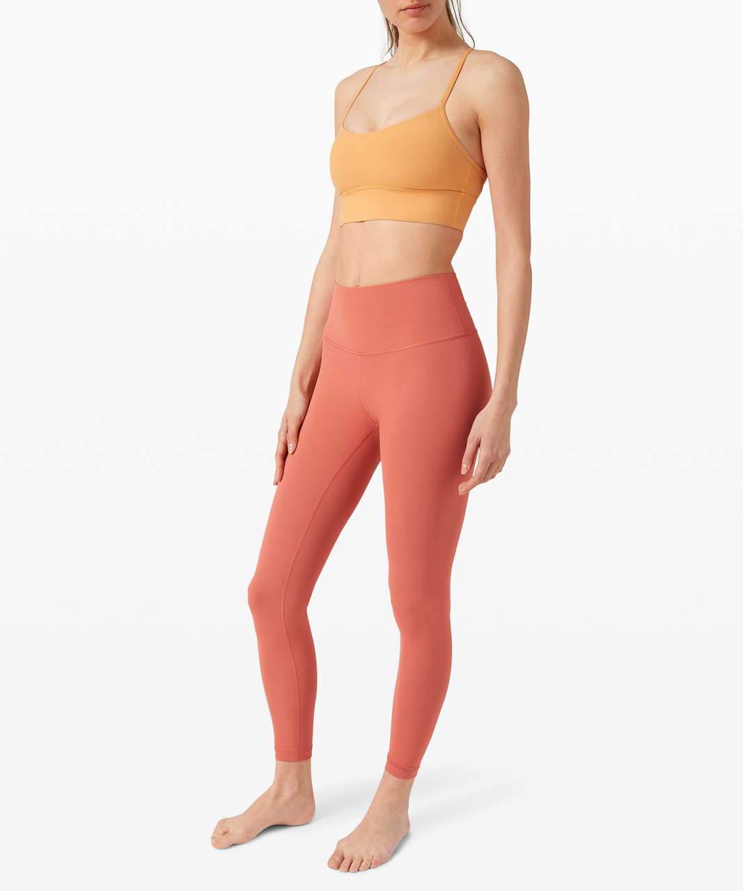 lululemon rustic coral leggings