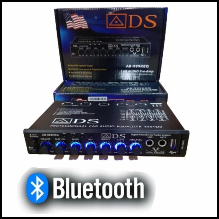 Car AUDIO Parametric EQUALIZER BLUETOOTH KAROKE ADS AB999KEQ