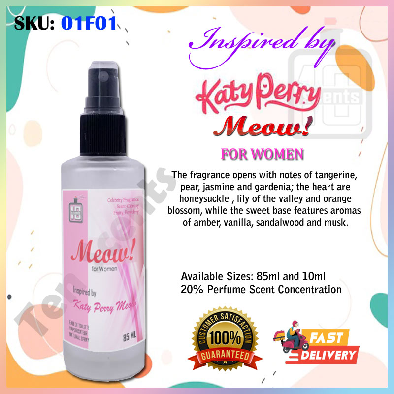 TENSCENTS 85ml Meow Katyperry Inspired Oil Based Perfume for Women