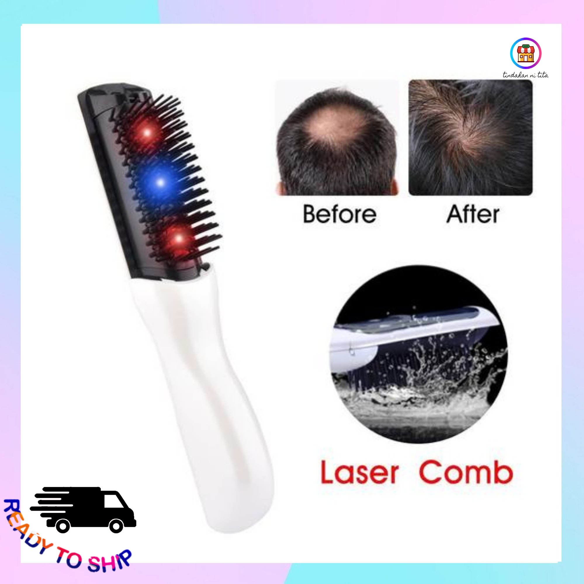 ORIGINAL Loss Hair Growth Comb, Personal Care Laser Comb Hair Brush,  Electric Wireless Infrared Ray Massage Comb, Laser Hair Growth Comb  Treatment, Electric Laser Hair Growth Comb, Hair Comb Home Medical Hair