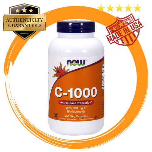 Now C1000 Antioxidant Protection with 100mg of Bioflavonoids 250 Veg