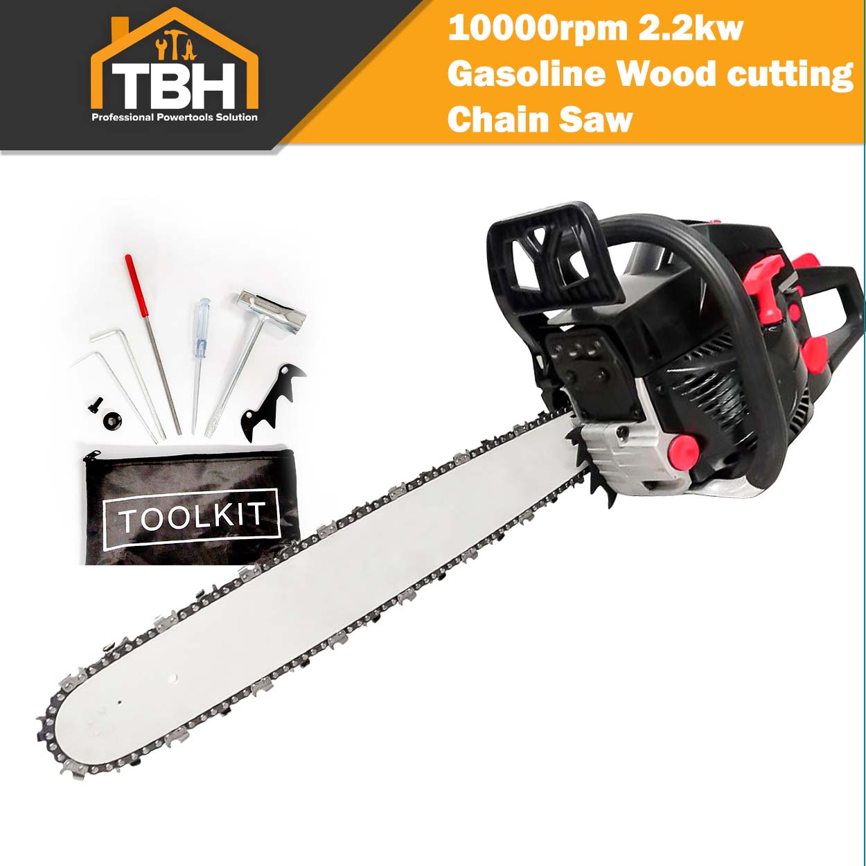 TBH 10000rpm 2.2kw Gasoline wood cutting Chain Saw Lazada PH