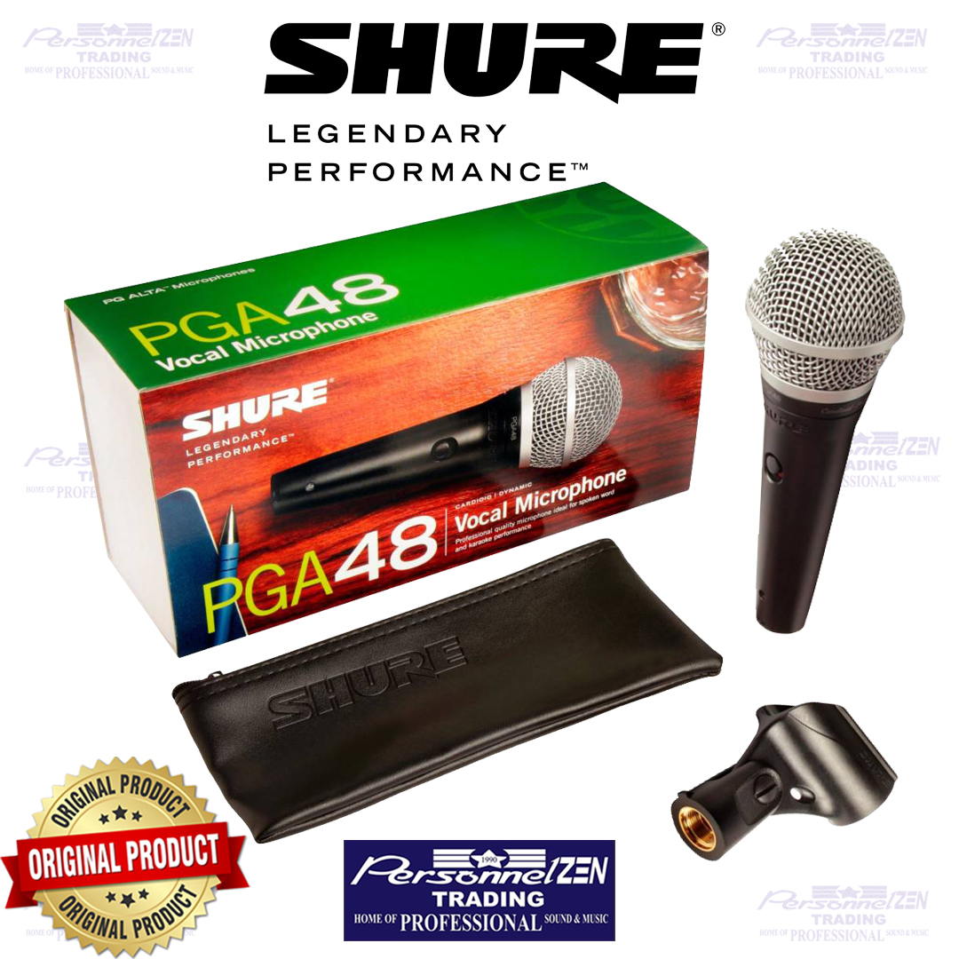 SHURE PGA48 Cardioid Dynamic Vocal Microphone (ORIGINAL) Lazada PH