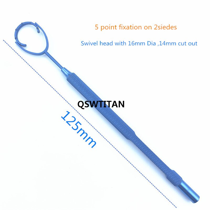 Jiayi Ophthalmic Fixation Ring Swivel Head Eye Ring Fixator Swivel Head Autoclavable Titanium Ophthalmic Instrument