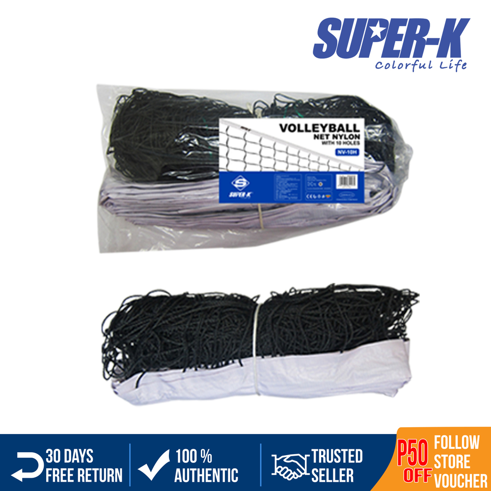 SuperK Volleyball Net Nylon with 10 Holes x 1 pc Lazada PH