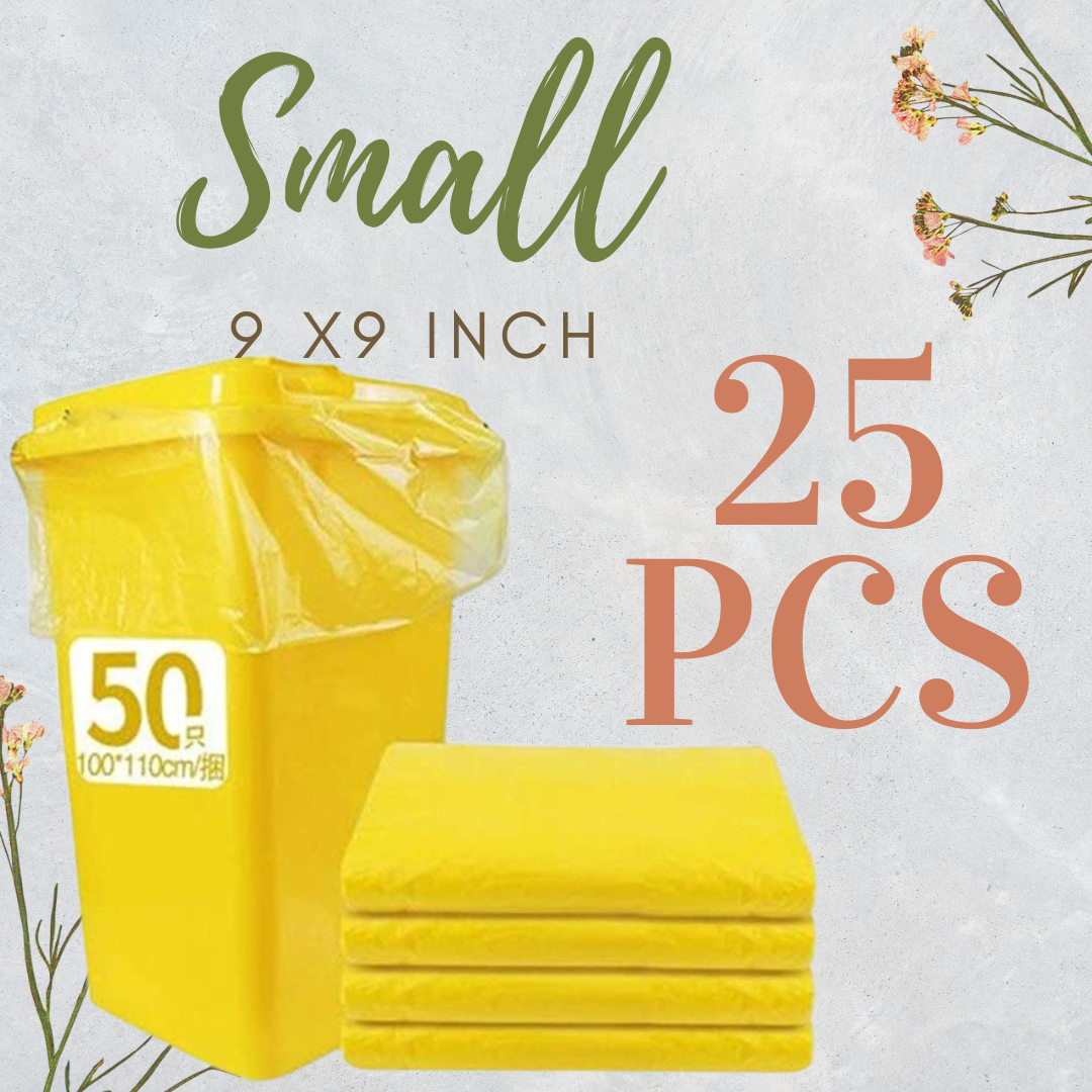 Yellow Garbage Bag / Trash Bag (100 pcs/ 25pcs) (S,M,L,XL,XXL) Lazada PH