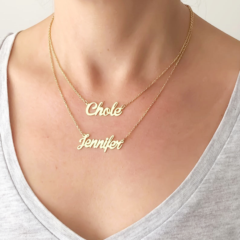 Name Pendant Necklace Friendship Gifts 
