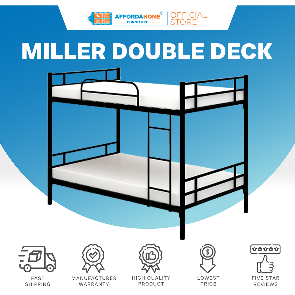 MILLER METAL DOUBLE DECK BED FRAME Affordahome Furniture Lazada PH