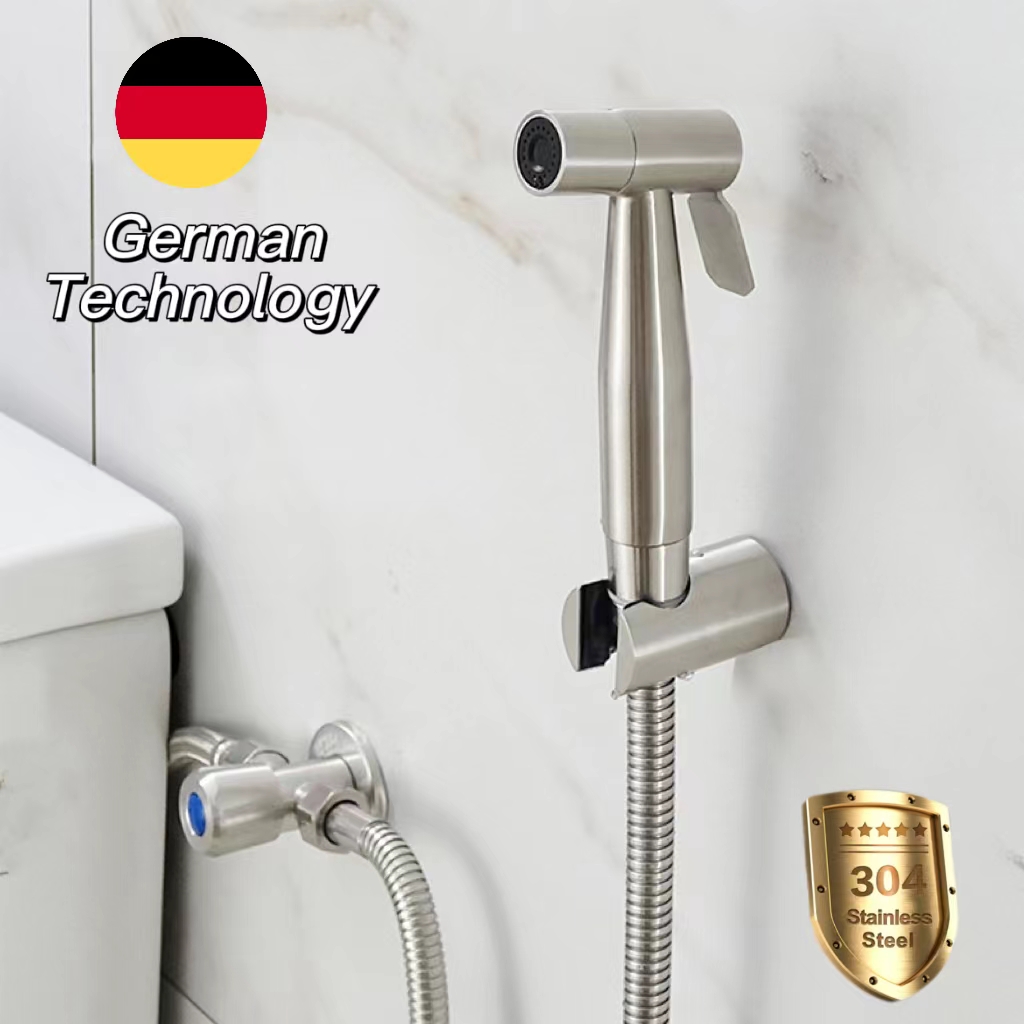 SUS304 Stainless 3 IN 1 Toilet Spray Gun Bidet Portable Flush Spray Gun