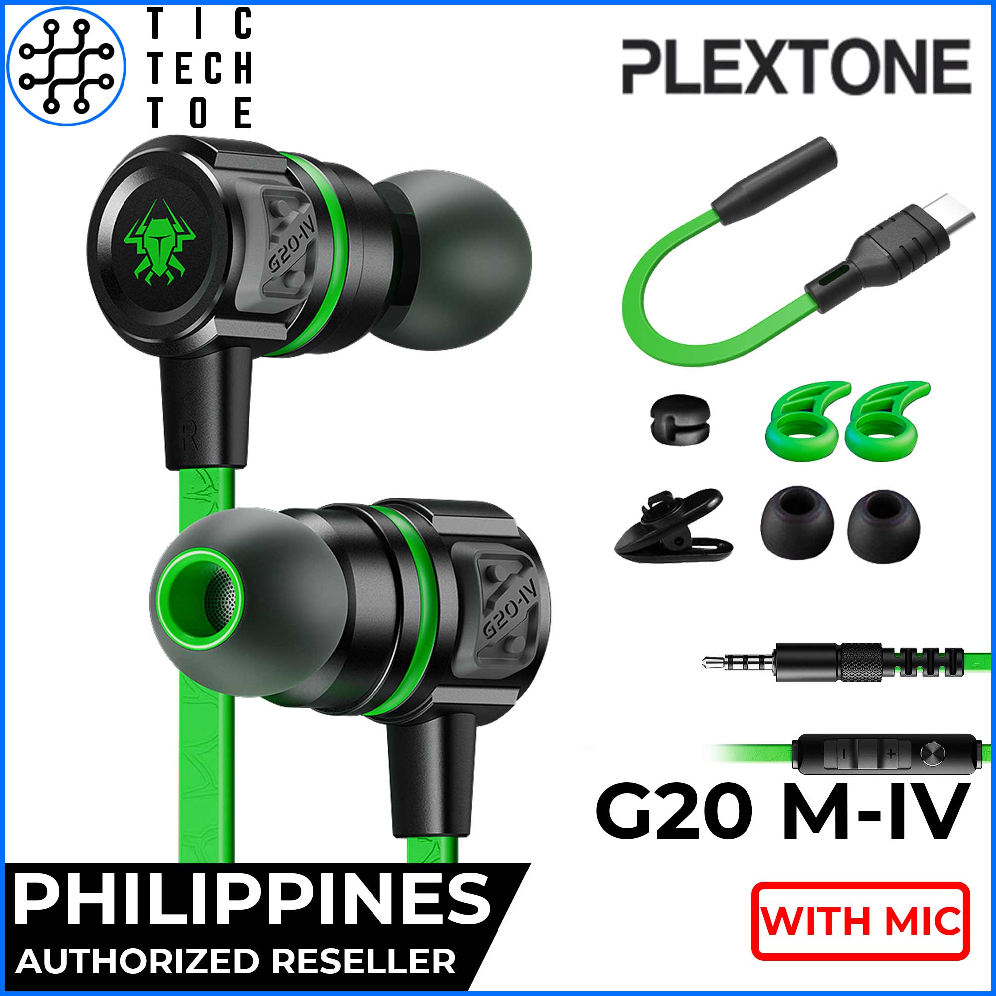 Plextone G20 Magnetic Stereo Bass Gaming Earphones with Mic Lazada PH