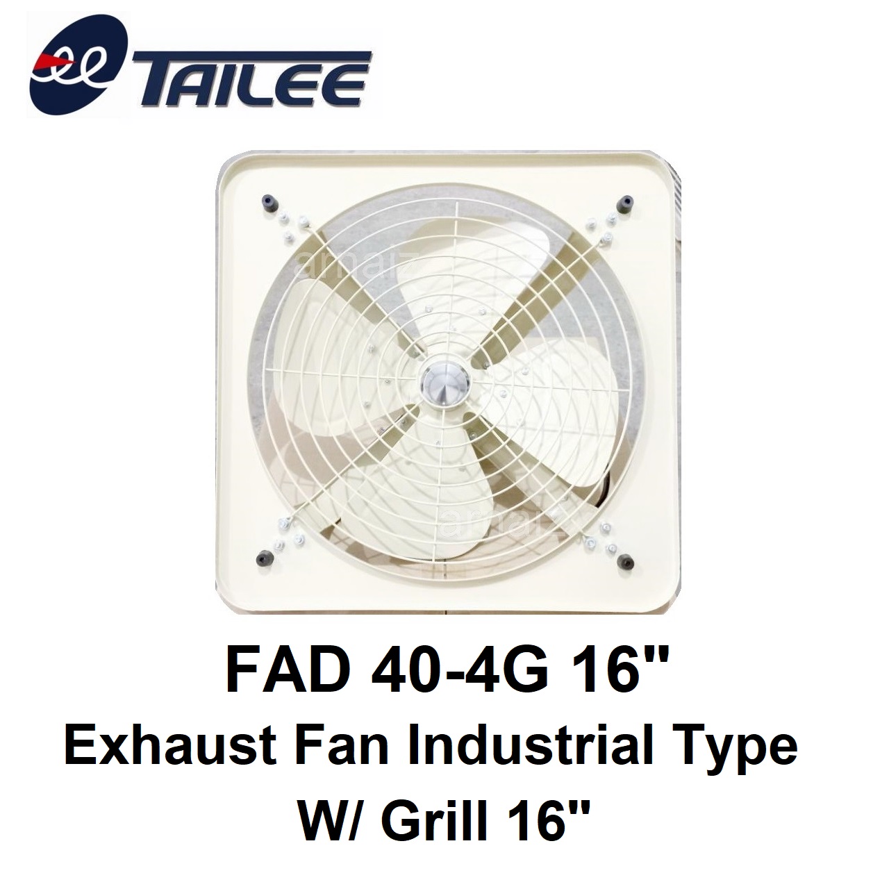 Tailee FAD 404G Ventilating Fan Exhaust Fan 16" Industrial Type with