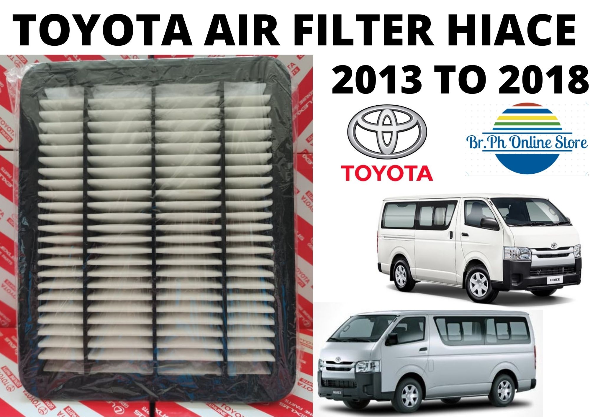 TOYOTA AIR FILTER HIACE 2013 TO 2018 2.5L 2KD PRODUCT No.1780130070