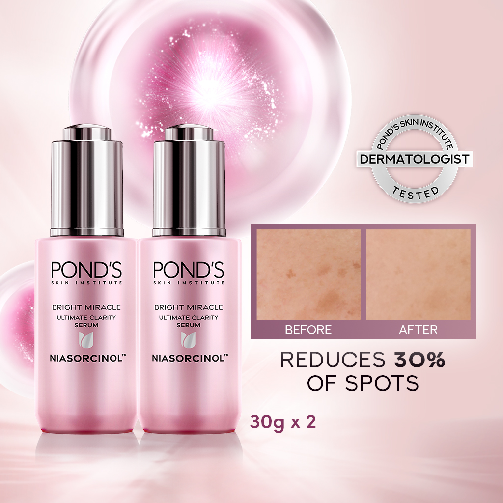 [bundle Of 2] Ponds Bright Miracle Ultimate Clarity Day Serum