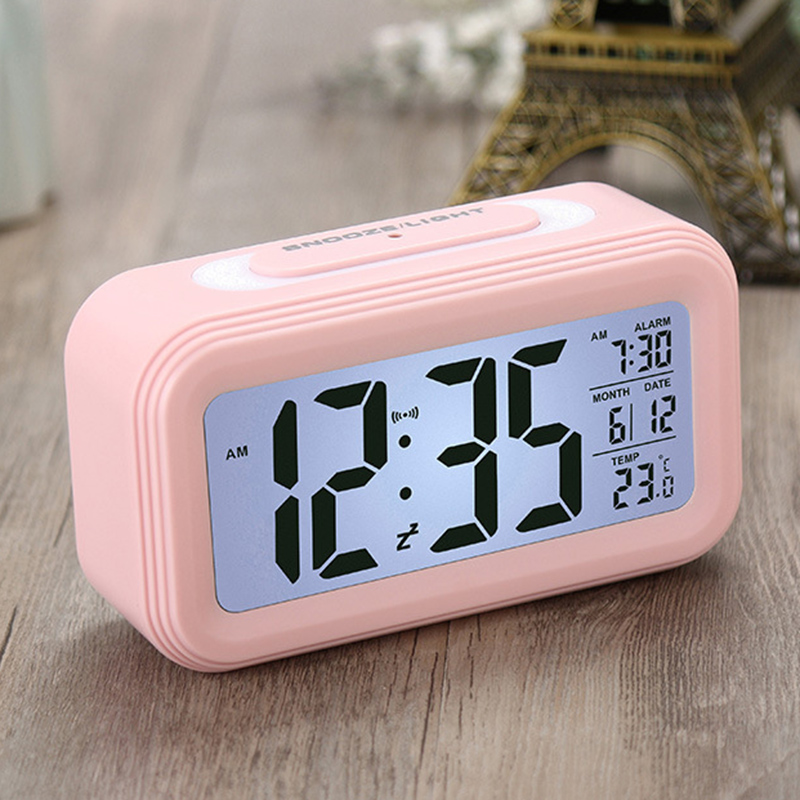 【local Stock】lcd Alarm Clock Digital Backlight Led Display Table Alarm 