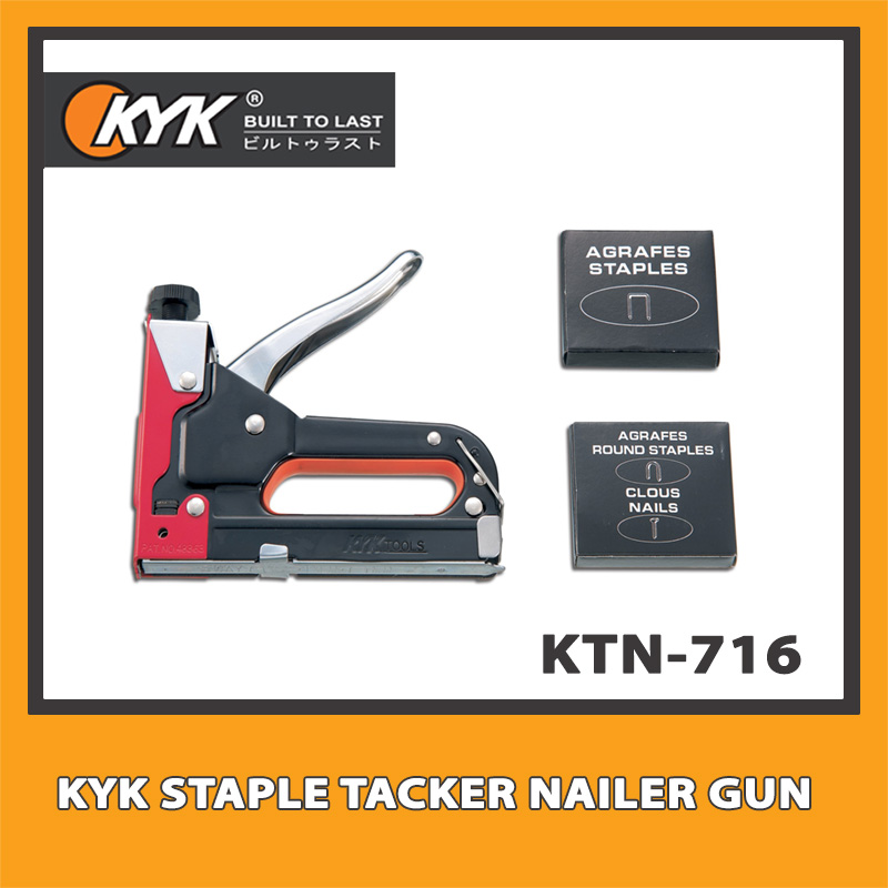 KYK 3 WAY STAPLE TACKER NAILER GUN (KTN 716) AUTHENTIC Lazada PH