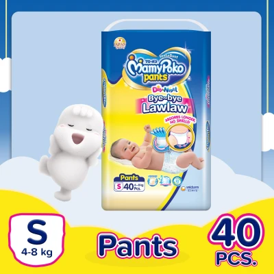 MamyPoko Instasuot Small (4-8 kg) - 40 pcs x 1 pack (40 pcs) - Diaper Pants