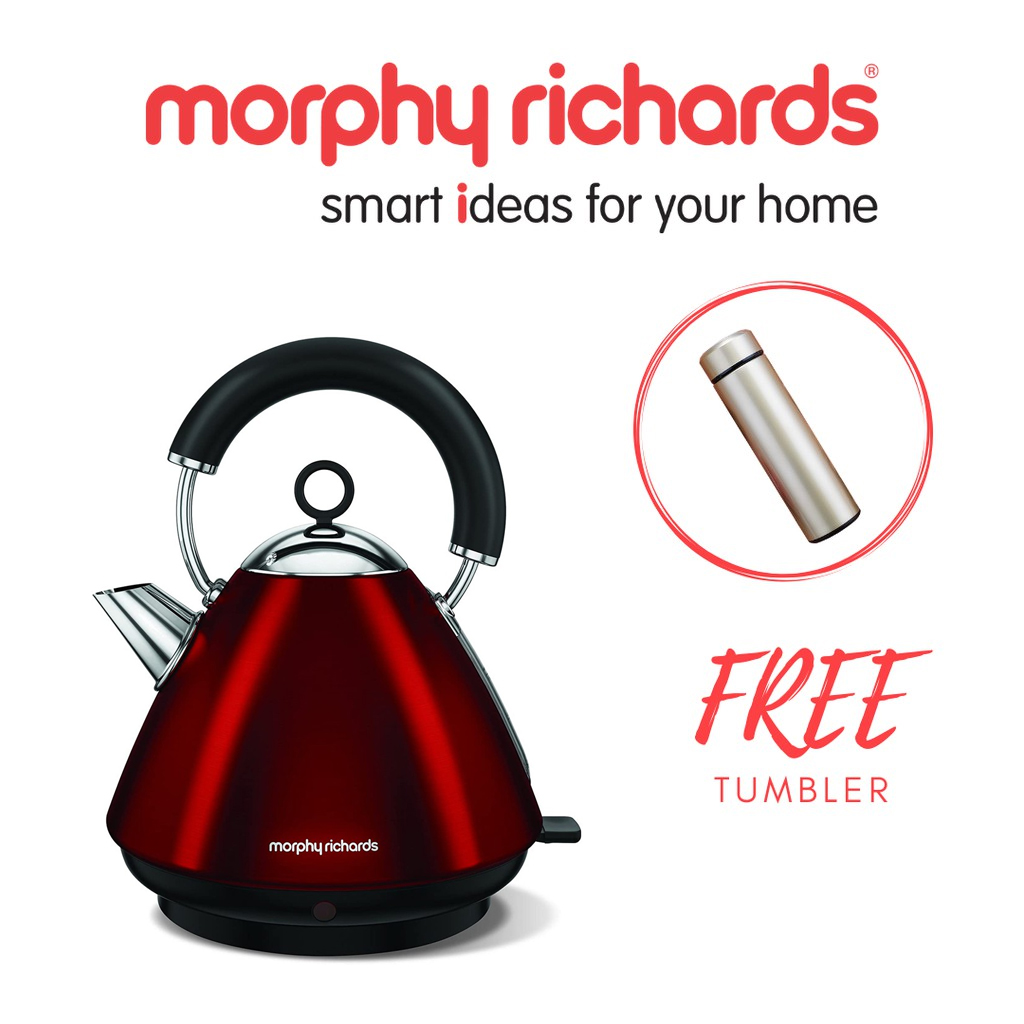 Morphy Richards 102020 Accents Pyramid Kettle, 1.5 L 220V NOT FOR USA