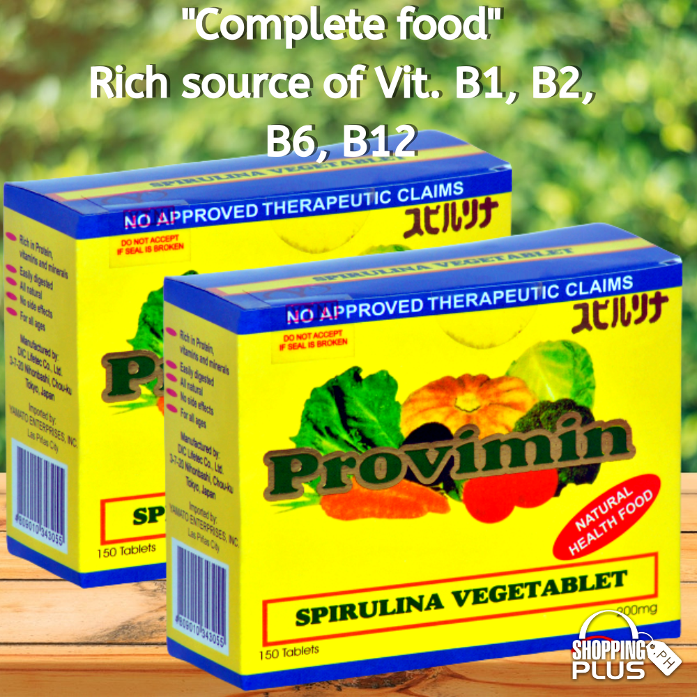 Provimin Spirulina (Set of 2) 150 Tablets (200mg) Nutrient Rich