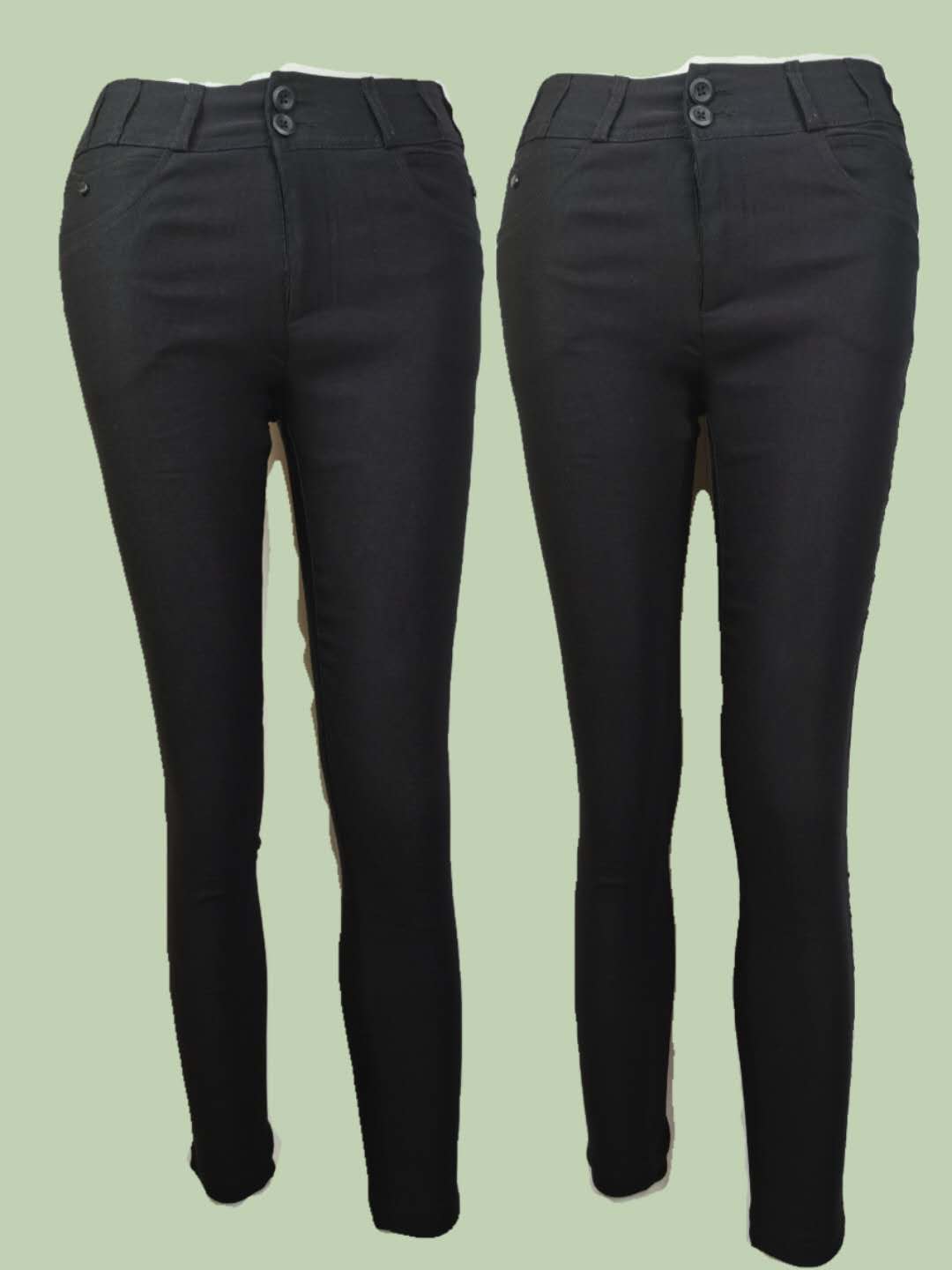 black skinny slacks womens