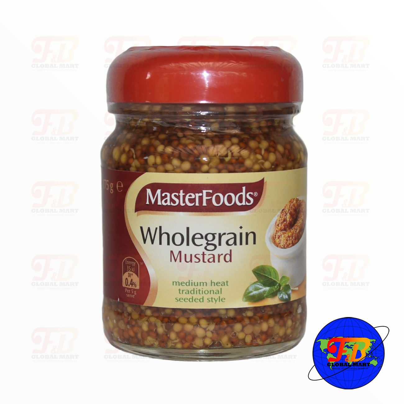 MasterFoods Herbs & Spices Wholegrain Mustard Medium Heat Traditional