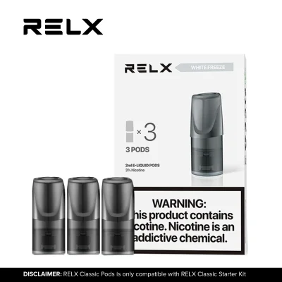 Relx 3 in 1 Relx Pods WHITE FREEZE For Classic Device (Vape Juice)