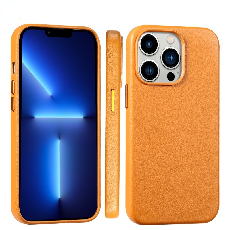 With Logo Leather Magnetic Macsafing Case For IPhone 12 13 Pro Max Mini 12Pro Magsafe With Animation Back Cover For Wireless Charging