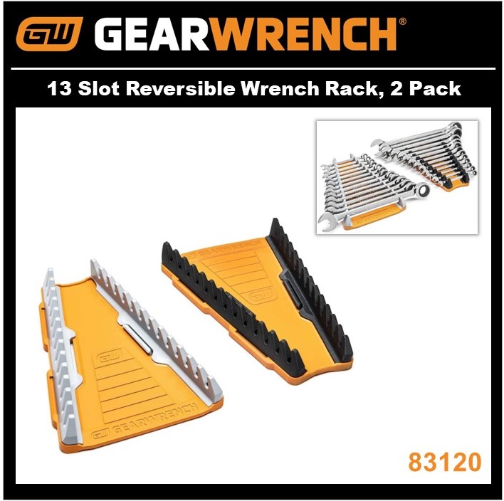 Gearwrench 83120 Piece 13 Slot Reversible Wrench Racks JB