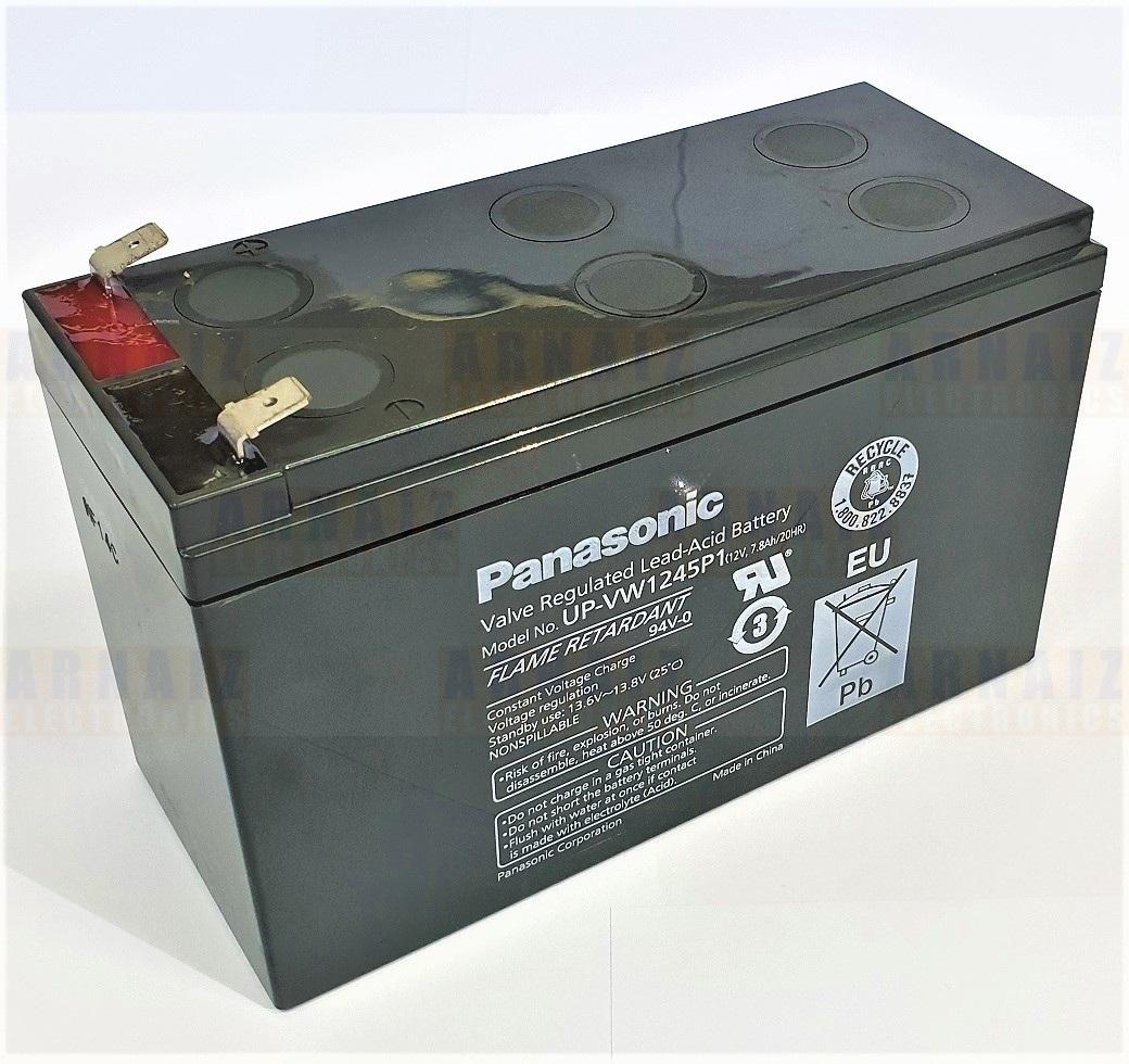 Panasonic 12v 7 8ah 45w Sla Rechargeable Ups Battery Up Vw1245p1 Valve