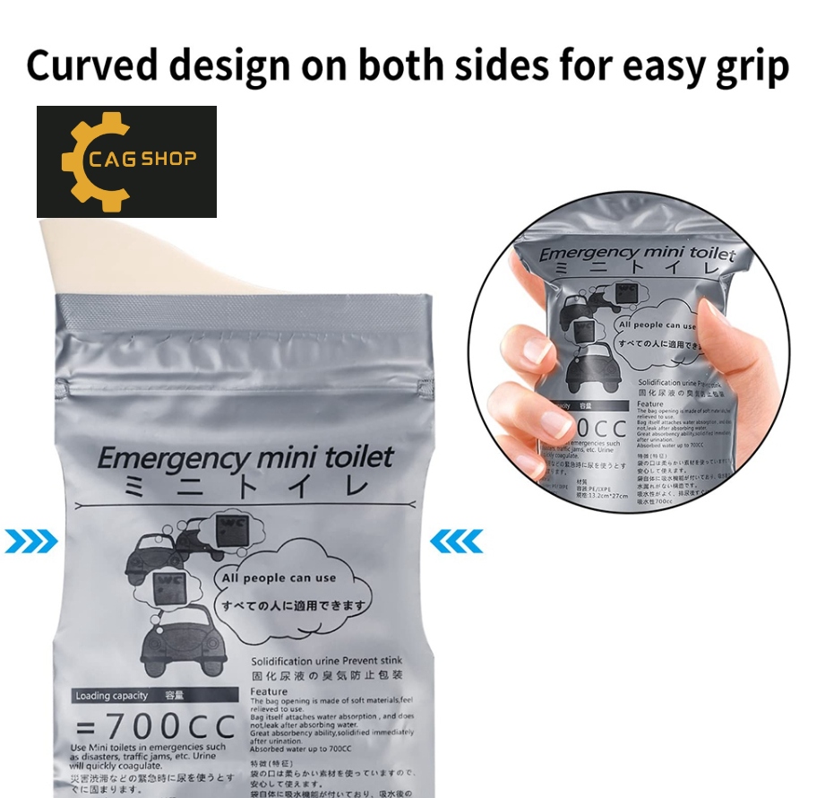 CAG Shop Emergency Portable Car Urine Bag Vomit Bags Mini Mobile